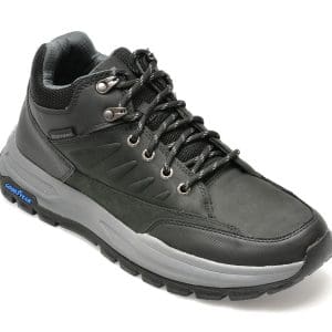 Ghete SKECHERS negre, ZELLER, din piele naturala
