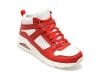 Ghete SKECHERS rosii, UNO, din piele ecologica
