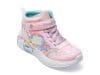 Ghete SKECHERS roz, UNICORN DREAMS2332L, din piele ecologica si material textil