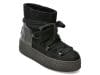 Ghete Steve Madden negre, HADDY, din piele intoarsa