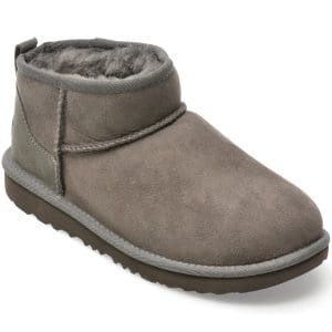 Ghete UGG gri, 113075K, din piele intoarsa