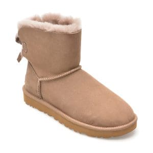 Ghete UGG maro, 1016501, din piele intoarsa