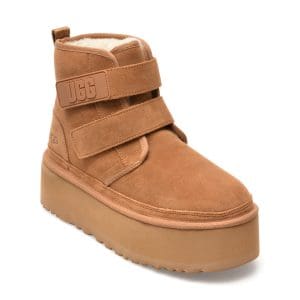 Ghete UGG maro, 1130554, din piele intoarsa