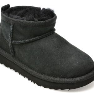Ghete UGG negre, 113075T, din piele intoarsa