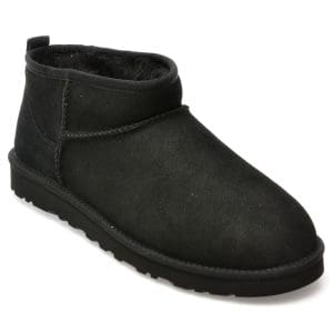 Ghete UGG negre, 1137391, din piele intoarsa