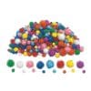Glitter pom-pom – 300 de piese multicolore
