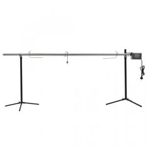 Grill automat cu motor din oțel inoxidabil, 207x45x81 cm