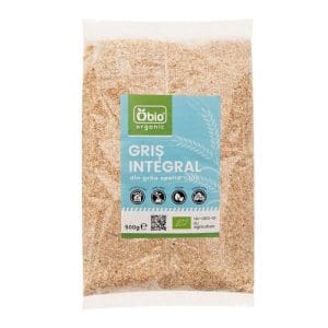 Gris integral din grau spelta eco, 500g | Obio