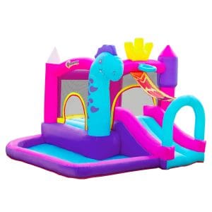 Castel Gonflabil 4 In 1 pentru Copii Outsunny varsta 3-8 ani, 3×2,7x2m | Aosom RO