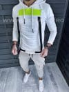 Hanorac barbati slim fit alb 2725 I18-2