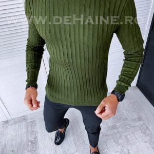 Helanca barbati slim fit kaki B2736 N2-4