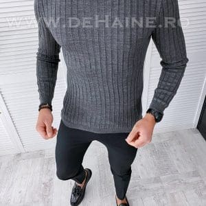 Helanca barbati slim fit gri inchis B2736 V