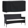 Husă mobilier de grădină negru 180x70x90 cm impermeabilă 420D