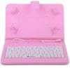 Husa Tableta 7 Inch Cu Tastatura Micro Usb Model X , Roz C6