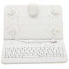 Husa tableta model X cu tastatura MRG L338, MicroUSB, 10 inch, Alb C338