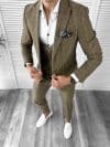 Costum barbati slim fit + Vesta maro B5362 s16 E/18-2