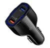 Incarcator Auto Techstar® Turbo Fast, 5V, 3.5A ,QC3.0, DUAL USB, Universal, Negru