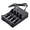 Incarcator Li-ion MRG M5D84A, Acumulator 18650 3,7V, 4 Sloturi, USB 2A C916