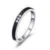 Inel din argint Glamour Black Band