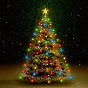 Instalație brad de Crăciun cu 180 LED-uri colorate 180 cm