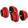 Set de greutati pentru gantere de 40 kg HOMCOM, gantere reglabile, pentru sport acasa | Aosom RO