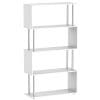 HomCom biblioteca moderna, 4 rafturi, 80x30x145cm alb | AOSOM RO
