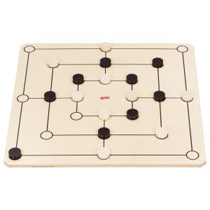 Joc de societate 2 în 1 – Țintar (joc de moară) și Dame