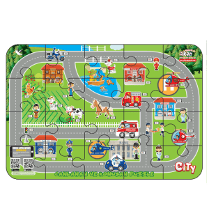 Puzzle cu 20 de piese. Oraș