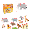 Joc cu 12 figurine mini – Safari