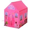 Cort Princess Play HOMCOM pentru Fete de peste 3 ani pentru Interior si Exterior Roz 93 x 69 x 103 cm | Aosom RO