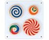 Jucărie de perete – Discuri colorate, 35 x 33 cm