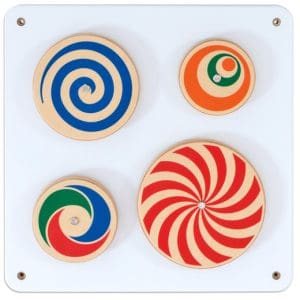 Jucărie de perete – Discuri colorate, 35 x 33 cm
