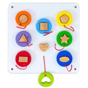 Jucărie de perete – Forme geometrice, 35 x 33 cm