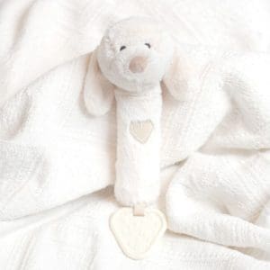Jucărie zornăitoare din pluș – Cățelușul visător