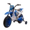 Motocicleta Cros Electrica HOMCOM pentru Copii 3-5 ani, Baterie 12V Reincarcabila, Rotite Detasabile, Albastru inchis 106,5×51,5x68cm | Aosom RO