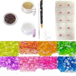 Kit Pietricele Neon Pentru Unghii
