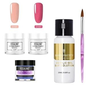 Kit Unghii Cu Pudra Acryl Si Solutie – 10