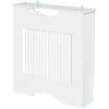 Capac de radiator din MDF alb, cu blat si design anti-inclinare, 78x19x82 cm HOMCOM | Aosom RO