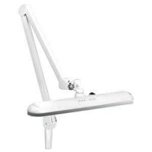 Lampă De Lucru Cu Led Elegantă 801-Tl Cu Menghină Reg. Intensitatea Și Culoarea Luminii Albe