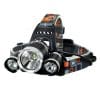Lanterna cap reincarcabila MRG P-353, 3x LED Cree XML T6, Aluminiu, 2x Acumulatori C353