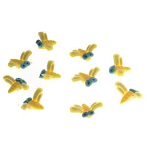 Set doua libelule galbene