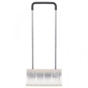 Lopată de zăpadă mâner extensibil argintiu 61 cm lamă din oțel