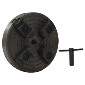 Mandrină pentru lemn 4 fălci conexiune M18 negru 150×63 mm oțel