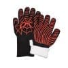Manusi pentru gratar, 4U®, protectia termica, 1 pereche, negru