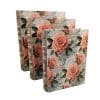 Set De 3 Cutii pentru Depozitarea Bijuteriilor Tip Carte „Rose” – WZ4218 Set De 3 C