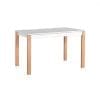 Masa extensibila ALBA 1, fag + alb, 120 150x80x78 cm