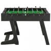 Masă de fotbal pliantă, negru, 121 x 61 x 80 cm