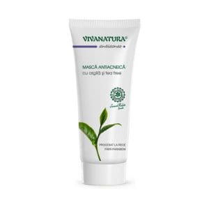 Mască Antiacneică cu Argilă și Tea tree, 75ml | Vivanatura