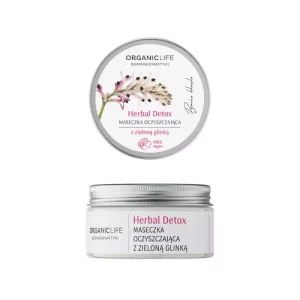 Mască de față herbal detox cu argilă verde, 100ml | Organic Life