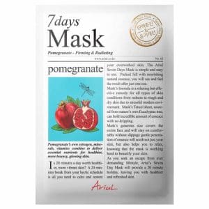 Mască Șervețel 7Days Mask Rodie, Fermitate și Luminozitate, 20g | Ariul